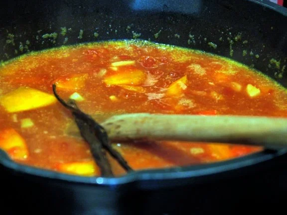 Rezept: Scharfe Tagliatelle mit Kürbis-Orangen-Tomaten-Sauce Bild Nr. 11 Scharfe Tagliatelle mit Kürbis-Orangen-Tomaten-Sauce - Rezept - Bild Nr. 11