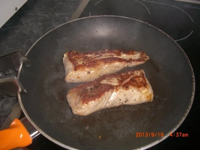 Schweinefilet im Speckmantel und Bratkartoffeln. - Rezept - Bild Nr. 4