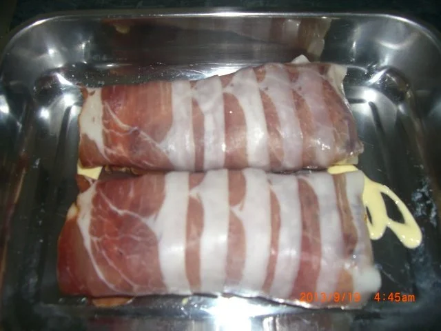 Schweinefilet im Speckmantel und Bratkartoffeln. - Rezept - Bild Nr. 5