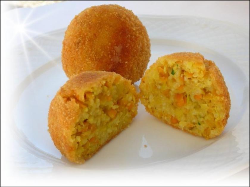 Reisbällchen mit Apfel Chutney auf indische Art - einfach - von Noriana