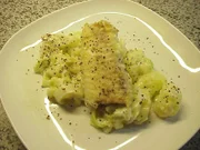 Pfefferfisch auf Lauchkartoffeln - Rezept