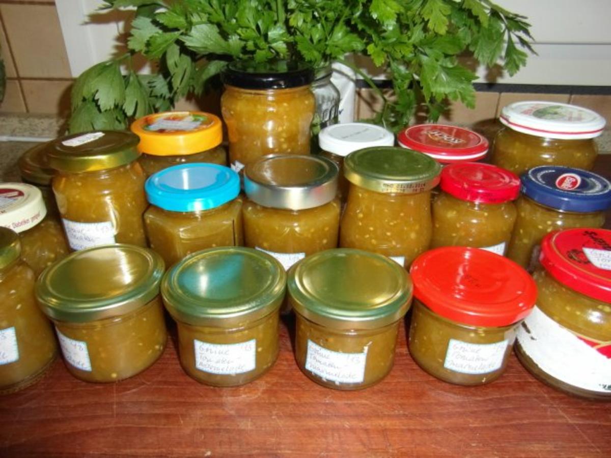 Grüne Tomaten Marmelade mit Wein und Rum - schnell &amp; einfach - 111 kcal ...