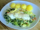 Rezept: Gebratener Zander auf Rahmwirsing Gebratener Zander auf Rahmwirsing - Rezept