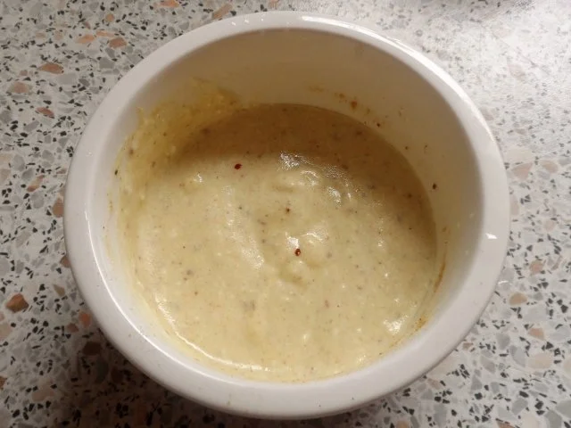 Teriyaki-Hähnchen mit Mango-Erdnuss-Soße, Curry-Möhren-Reis und Granatapfel-Gurken-Salat - Rezept - Bild Nr. 8