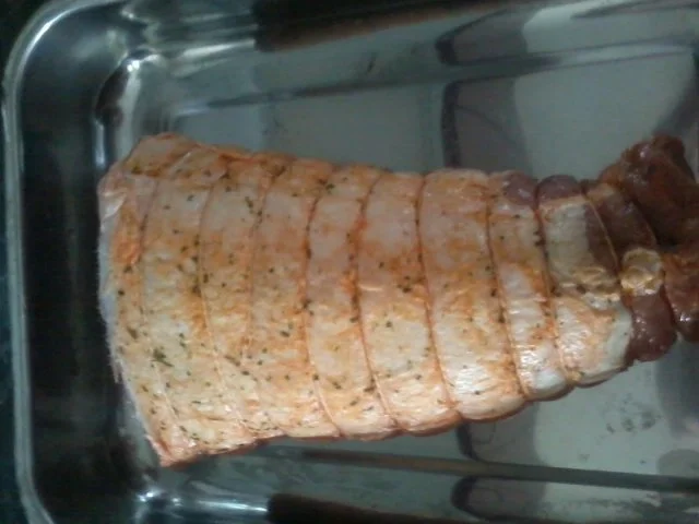 Rezept: Rollbraten aus Kalbfleisch in Champignon-Zwiebel-Beet Bild Nr. 2 Rollbraten aus Kalbfleisch in Champignon-Zwiebel-Beet - Rezept - Bild Nr. 2