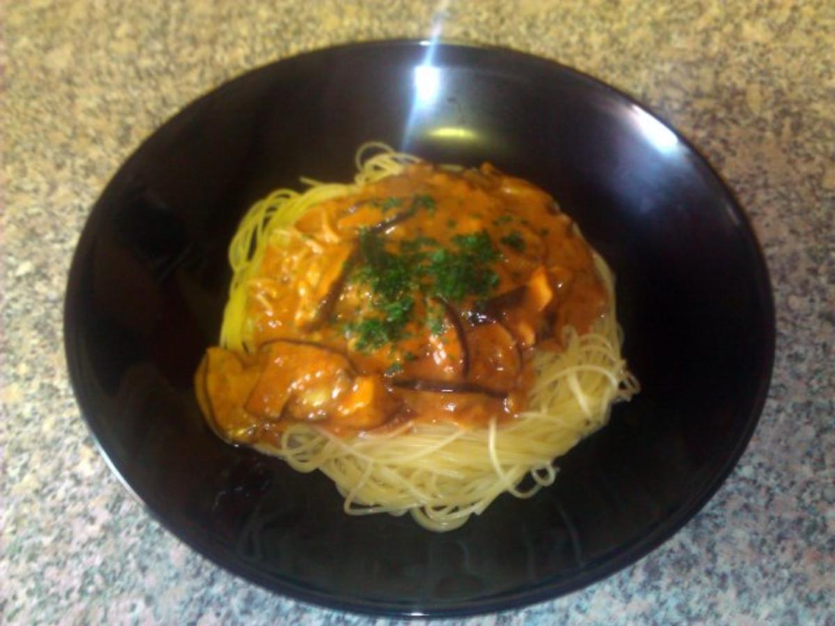 Spaghetti mit Steinpilz-Maronen-Marsala-Sauce - Rezept