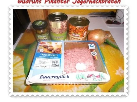 Hackfleisch: Pikanter Jägerhackbraten - Rezept - Bild Nr. 2