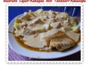Fisch: Cajun-Kabeljau mit Tandoori-Käsesoße - Rezept