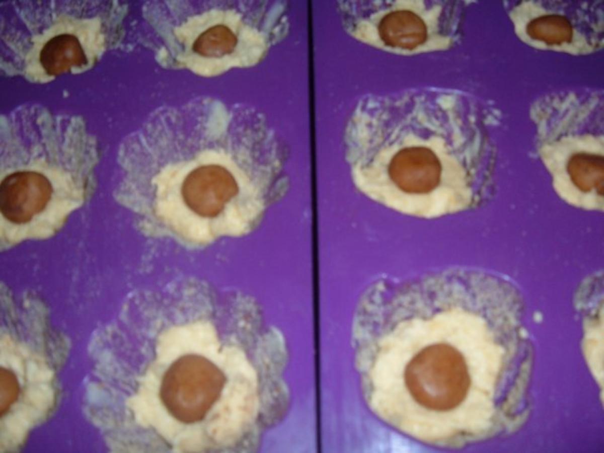 Kuchen : Muffins mit Amaretto Apfelkompott und Marzipankartoffeln - Rezept - Bild Nr. 8