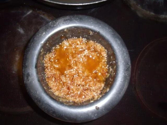 Rezept: Aubergine mit Zwiebelpaste aus dem Ofen, dazu Dhal Bild Nr. 2 Aubergine mit Zwiebelpaste aus dem Ofen, dazu Dhal - Rezept - Bild Nr. 2