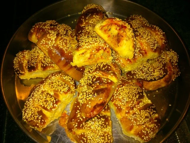 Kleine gerollte Thunfisch Pizzn mit Sesam Kruste... - Rezept - Bild Nr. 6