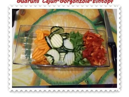 Rezept: Suppe: Gorgonzola-Cajun-Suppe Bild Nr. 4 Suppe: Gorgonzola-Cajun-Suppe - Rezept - Bild Nr. 4