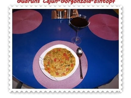 Rezept: Suppe: Gorgonzola-Cajun-Suppe Bild Nr. 9 Suppe: Gorgonzola-Cajun-Suppe - Rezept - Bild Nr. 9