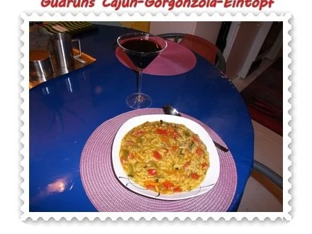 Rezept: Suppe: Gorgonzola-Cajun-Suppe Bild Nr. 11 Suppe: Gorgonzola-Cajun-Suppe - Rezept - Bild Nr. 11