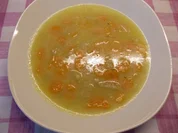 Geröstete Grießsuppe mit Karotten, Apfel und Ingwer - Rezept