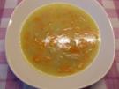 Geröstete Grießsuppe mit Karotten, Apfel und Ingwer - Rezept