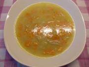 Geröstete Grießsuppe mit Karotten, Apfel und Ingwer - Rezept