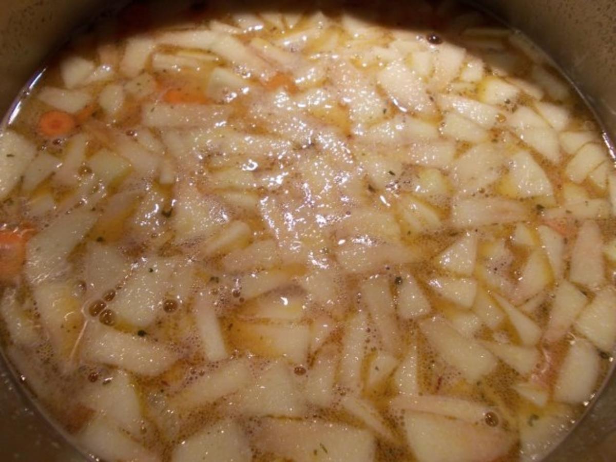 Geröstete Grießsuppe mit Karotten, Apfel und Ingwer - Rezept - Bild Nr. 6