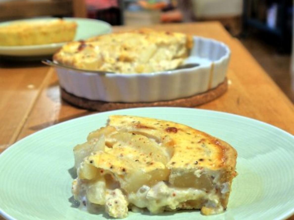 Ziegenkäse-Birnen-Tarte - Rezept mit Bild - kochbar.de