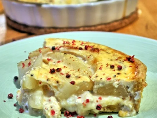 Ziegenkäse-Birnen-Tarte - Rezept