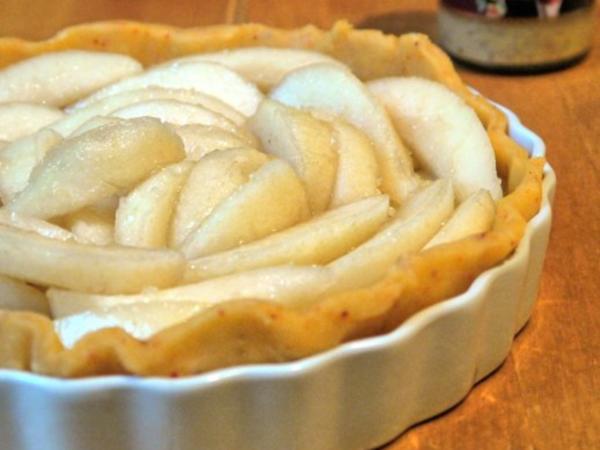 Ziegenkäse Birnen Tarte - einfach - 98 kcal/100g Ziegenkäse Birnen Tarte - einfach - 98 kcal/100g