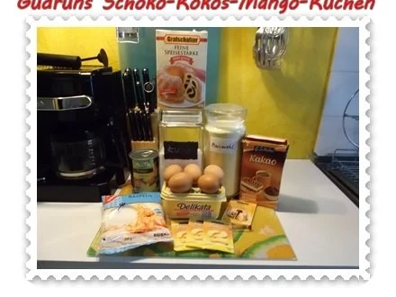 Kuchen: Schoko-Kokos-Mangokuchen - Rezept - Bild Nr. 2