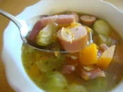 Kürbis - Rosenkohl - Topf - Rezept