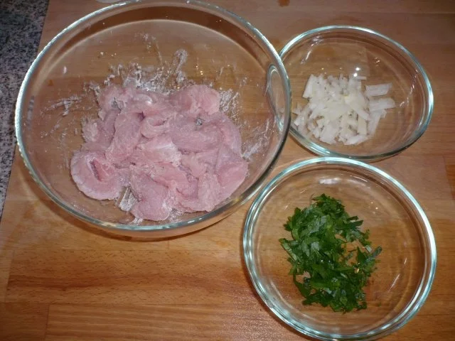 Geflügelgeschnetzeltes mit Kürbis-Kartoffelpuffer - Rezept - Bild Nr. 5