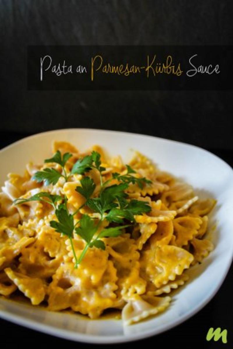 Bilder für Pasta an Parmesan-Kürbis Sauce - Rezept