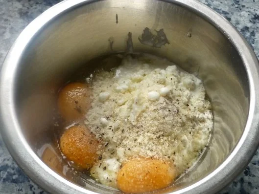 Offene Steinpilzravioli gratiniert mit Hüttenkäse - Rezept - Bild Nr. 4