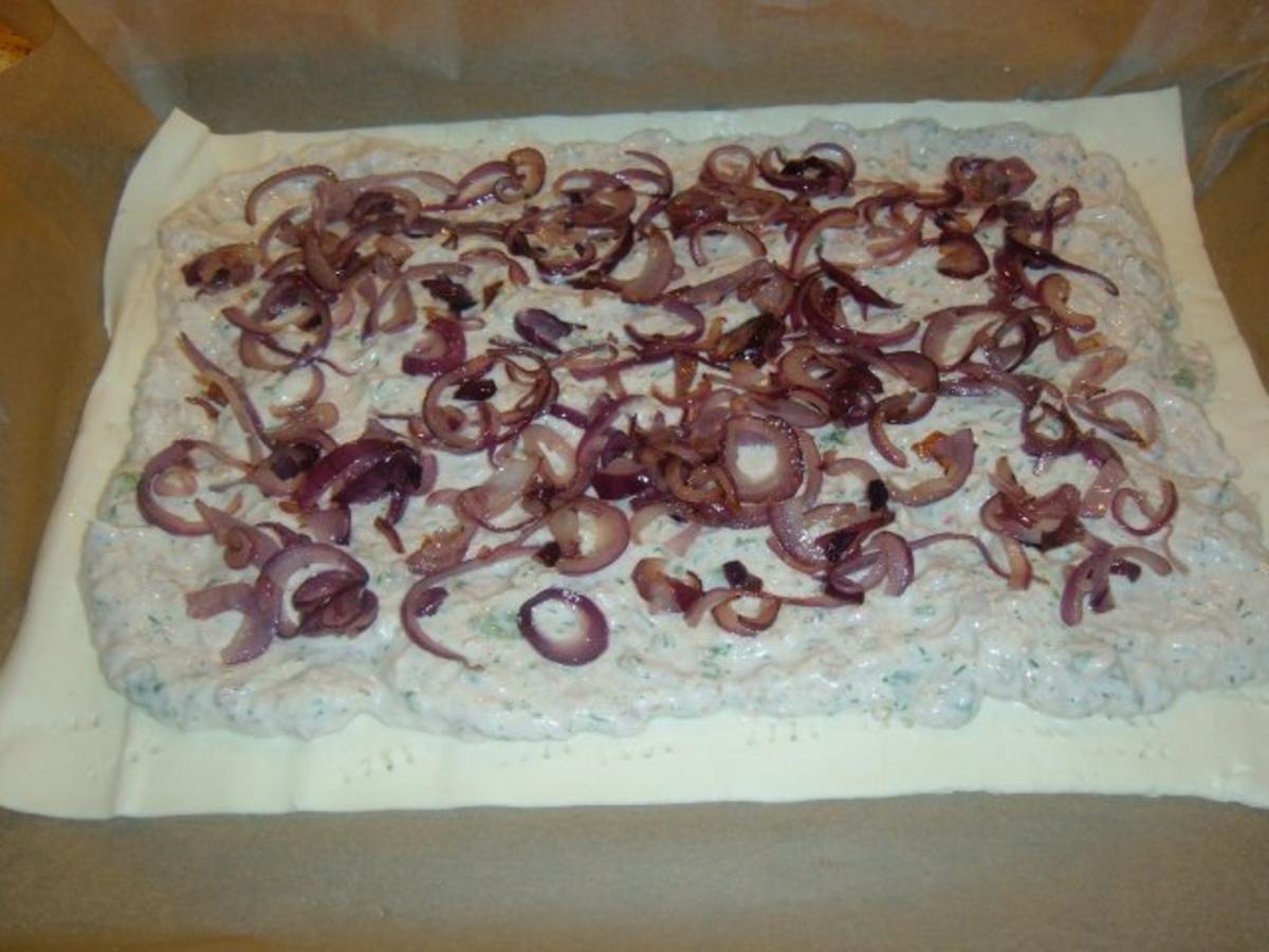Blätterteig : gefüllt mit Thunfisch Joghurtcreme - einfach - von SCHNEEROSE