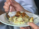 Vegetarisches Menü mit Steinpilzrisotto und Bananenrolle - Rezept