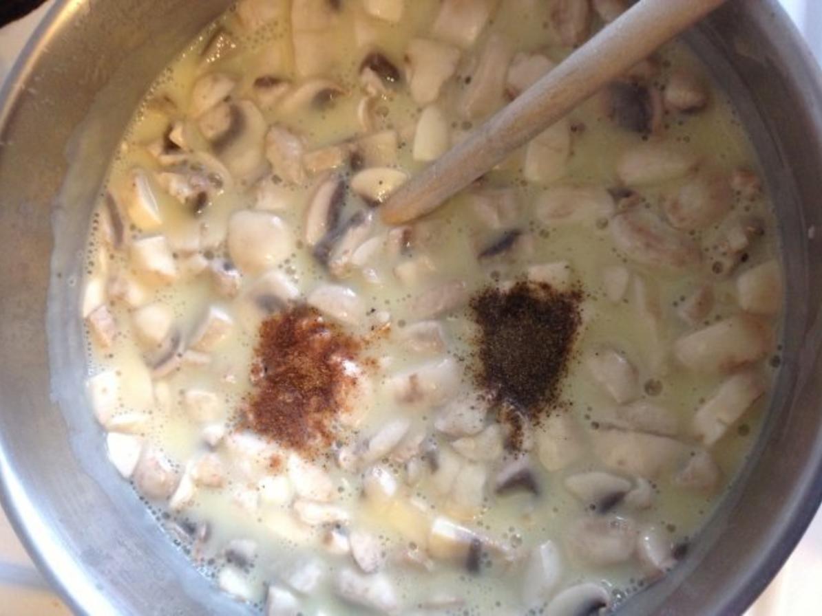 Kartoffel Champignon Suppe mit Räucherlachs - einfach - von nannsi