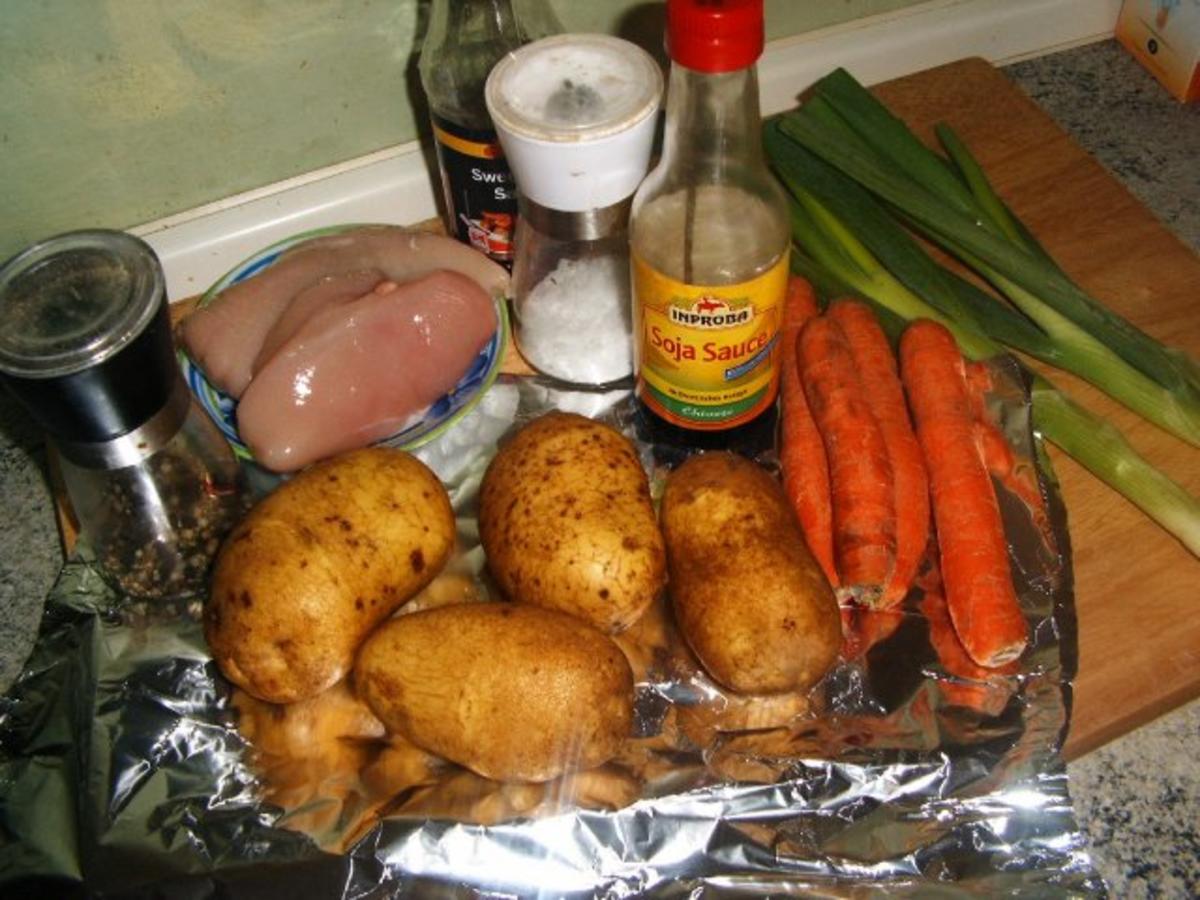 Ofenkartoffel mit Hähnchenbrust gefüllt - Rezept - Bild Nr. 3