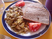 Waldpilze auf Kürbiskernbrot - Rezept