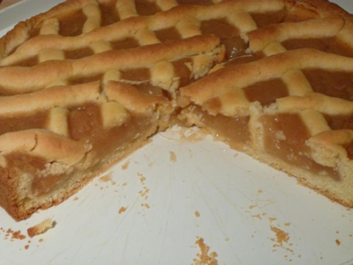 Apfelbreikuchen mit Füllung und Apfelbrei nach meinem Rezept siehe KB ...