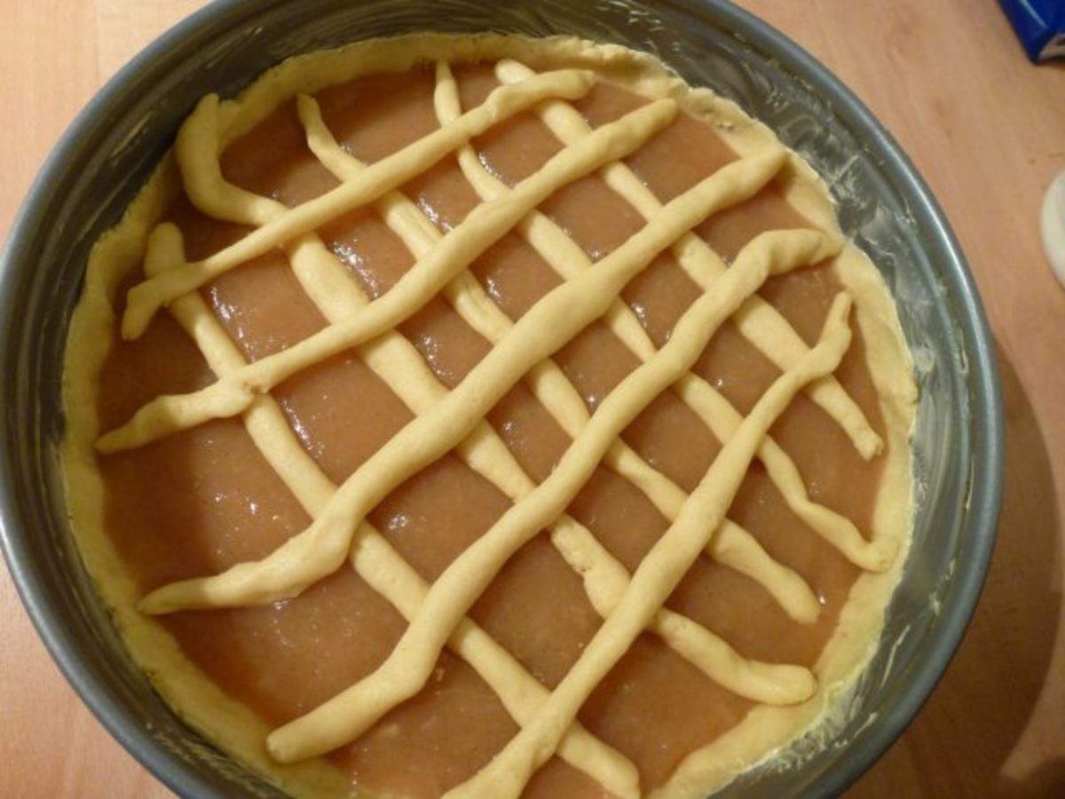 Apfelbreikuchen mit Füllung und Apfelbrei nach meinem Rezept siehe KB ...