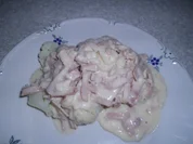 Blumenkohl mit Schinken-Sahne-Sauce - Rezept