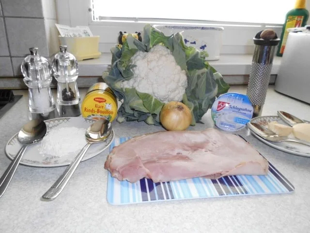 Blumenkohl mit Schinken-Sahne-Sauce - Rezept - Bild Nr. 2