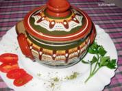 Hähnchenleber/Porree in bulgarischen Tontöpfchen - Rezept