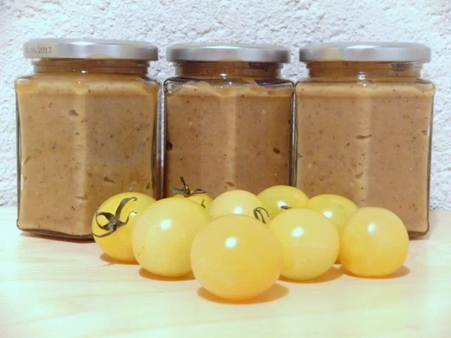 Rezept: Gebackene-Auberginen-Creme mit Prosecco Gebackene-Auberginen-Creme mit Prosecco - Rezept