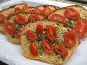 Toast: Aglio-Crostata mit Tomaten - Rezept