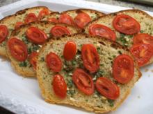 Toast: Aglio-Crostata mit Tomaten - Rezept