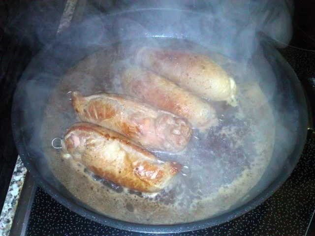 Kalbsrouladen mit Marsalasauce und Bandnudeln - Rezept - Bild Nr. 3