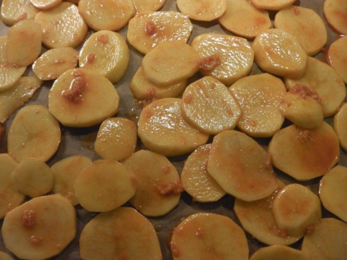 Pariserschnitzel mit  feurigen Kartoffelchips "ungarisch" - Rezept - Bild Nr. 5