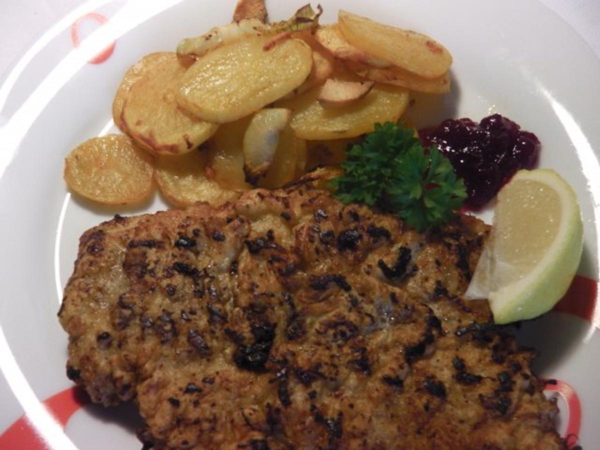 Pariserschnitzel mit  feurigen Kartoffelchips "ungarisch" - Rezept - Bild Nr. 2