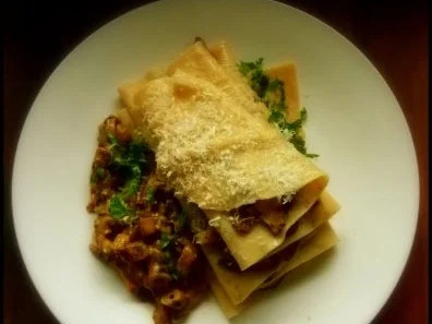 Offene Pilzlasagne mit Hohlfüßen und Maronen - Rezept - Bild Nr. 13