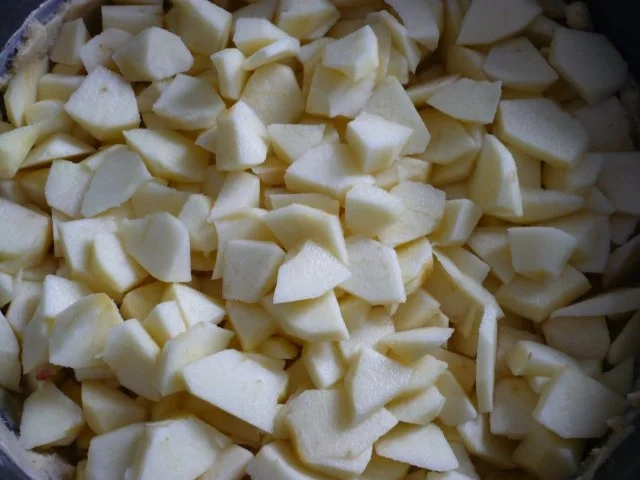 Apfel -  Pudding - Streusel Kuchen - Rezept - Bild Nr. 3