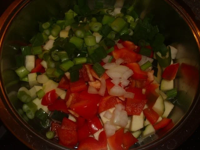 Gemüsepfanne mit Kräuter-Rührei - Rezept - Bild Nr. 3