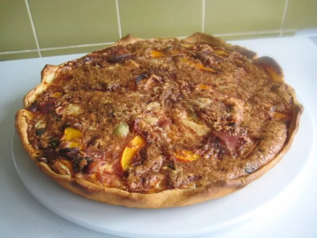 Rezept: Kürbiskuchen mit Käsehaube Bild Nr. 3 Kürbiskuchen mit Käsehaube - Rezept - Bild Nr. 3